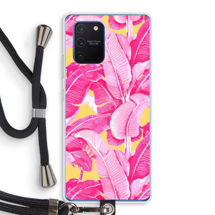 Pink Banana: Samsung Galaxy Note 10 Lite Transparant Hoesje met koord