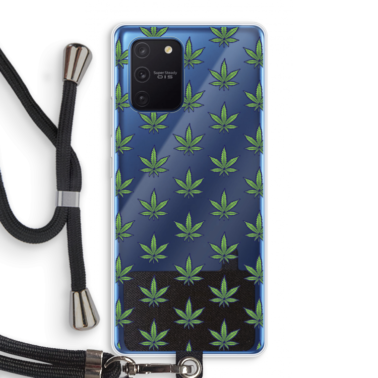 Weed: Samsung Galaxy Note 10 Lite Transparant Hoesje met koord