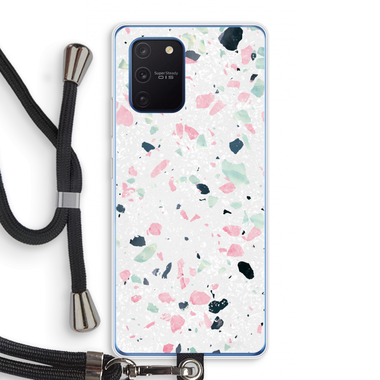 Terrazzo N°3: Samsung Galaxy Note 10 Lite Transparant Hoesje met koord