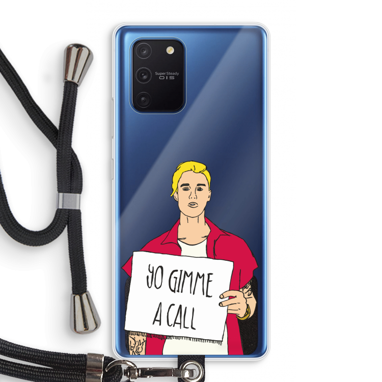 Gimme a call: Samsung Galaxy Note 10 Lite Transparant Hoesje met koord