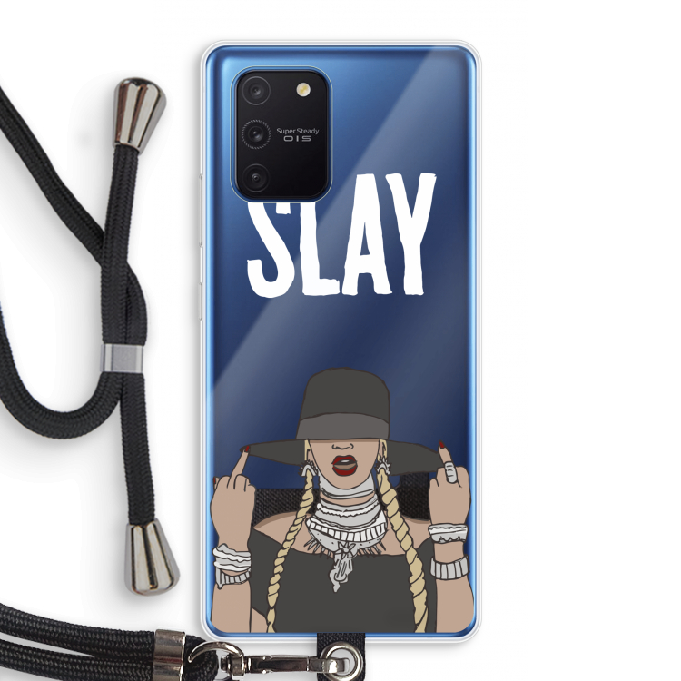 Slay All Day: Samsung Galaxy Note 10 Lite Transparant Hoesje met koord