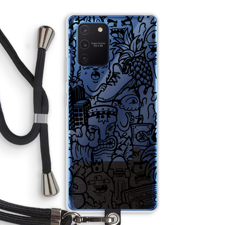 Vexx Black Mixtape: Samsung Galaxy Note 10 Lite Transparant Hoesje met koord