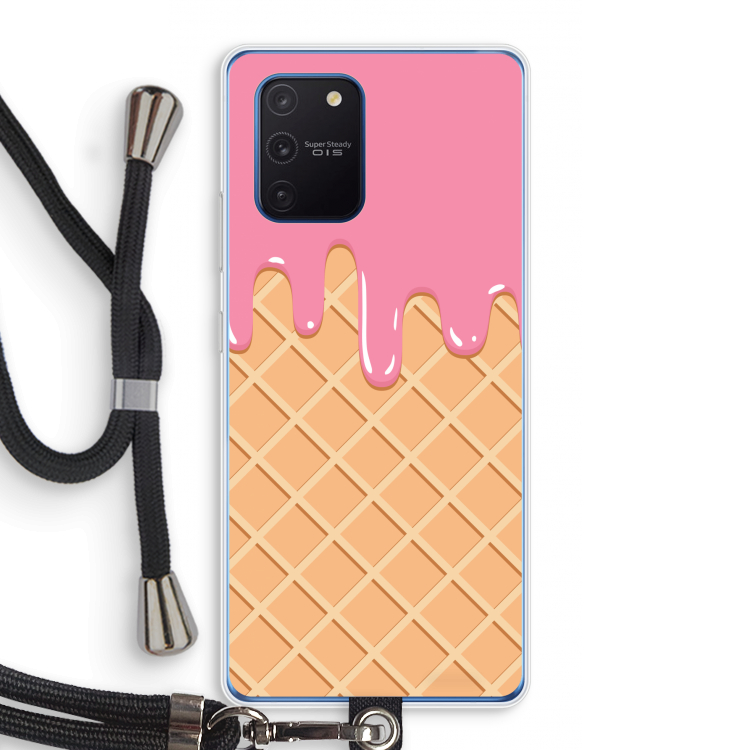 Ice cream: Samsung Galaxy Note 10 Lite Transparant Hoesje met koord