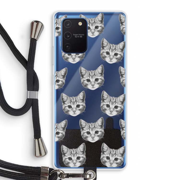 Kitten: Samsung Galaxy Note 10 Lite Transparant Hoesje met koord