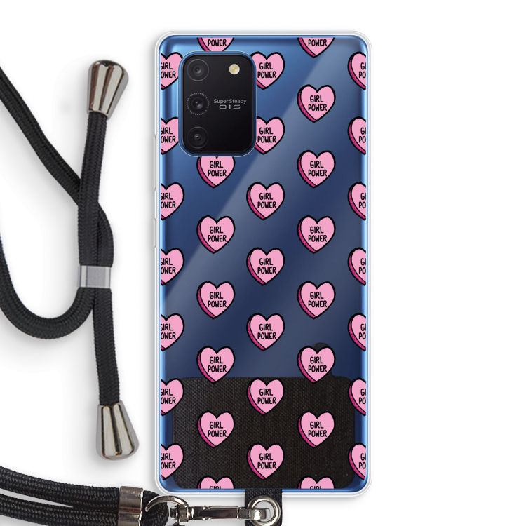 GIRL POWER: Samsung Galaxy Note 10 Lite Transparant Hoesje met koord