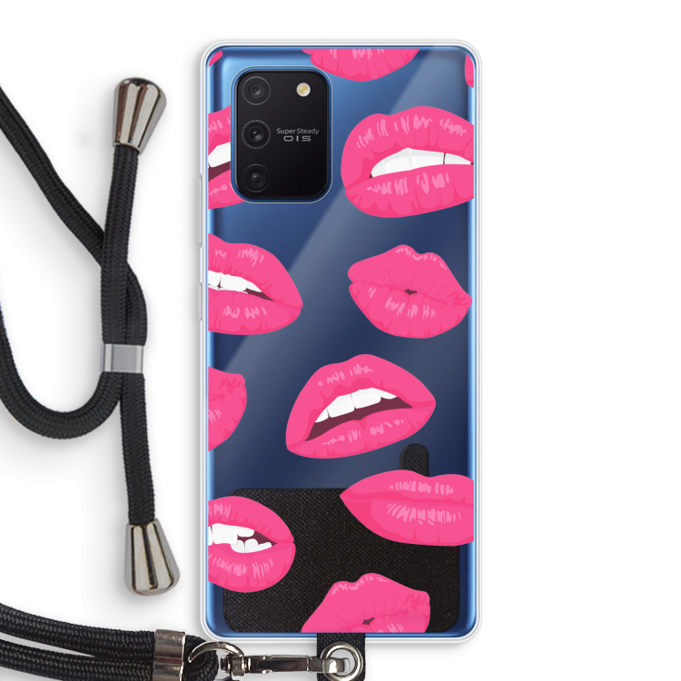 Bite my lip: Samsung Galaxy Note 10 Lite Transparant Hoesje met koord