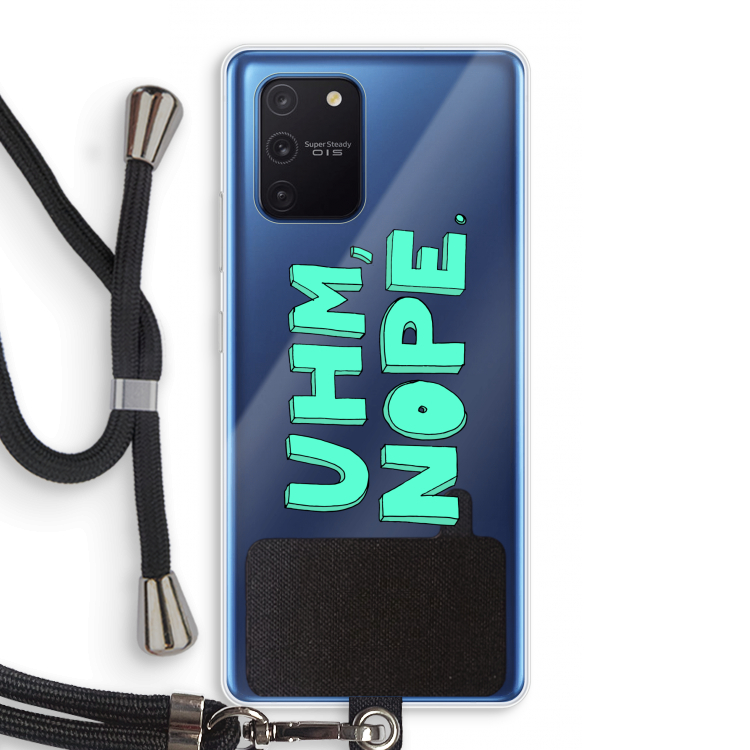 UHM, NOPE.: Samsung Galaxy Note 10 Lite Transparant Hoesje met koord