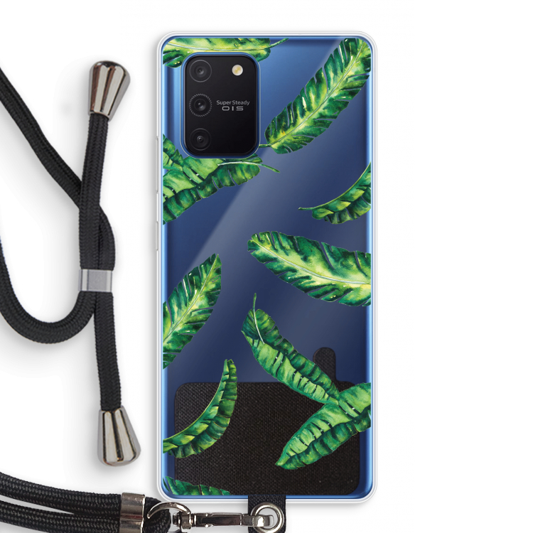 Lange bladeren: Samsung Galaxy Note 10 Lite Transparant Hoesje met koord