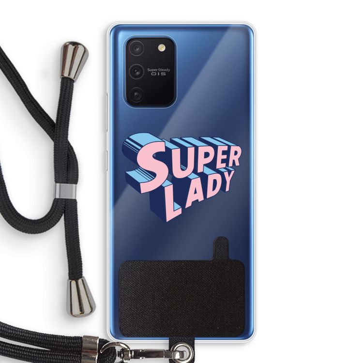 Superlady: Samsung Galaxy Note 10 Lite Transparant Hoesje met koord