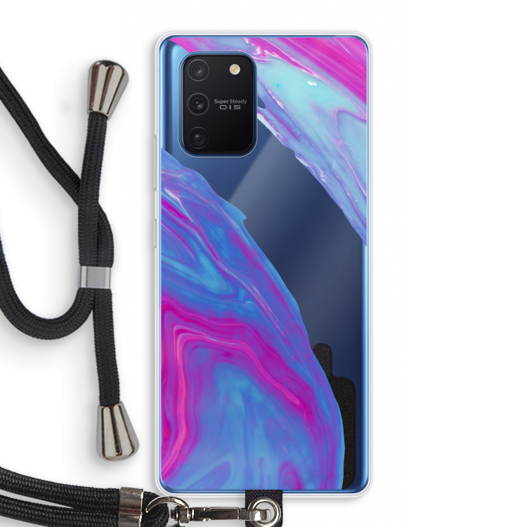 Zweverige regenboog: Samsung Galaxy Note 10 Lite Transparant Hoesje met koord