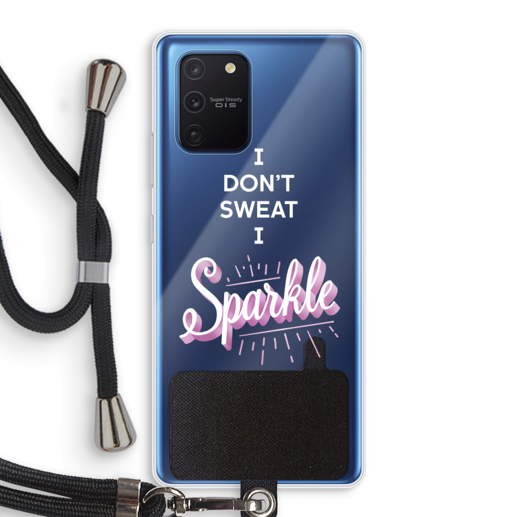 Sparkle quote: Samsung Galaxy Note 10 Lite Transparant Hoesje met koord