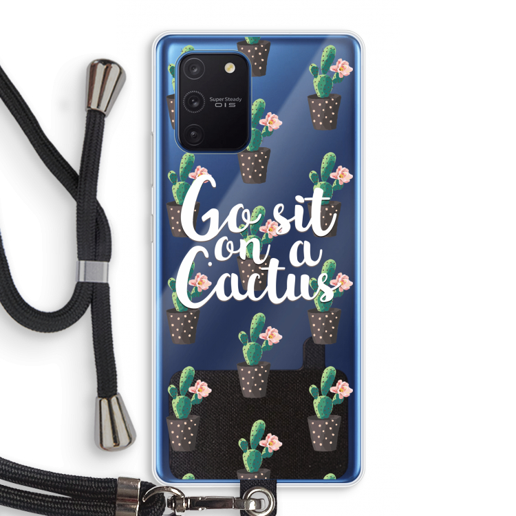 Cactus quote: Samsung Galaxy Note 10 Lite Transparant Hoesje met koord