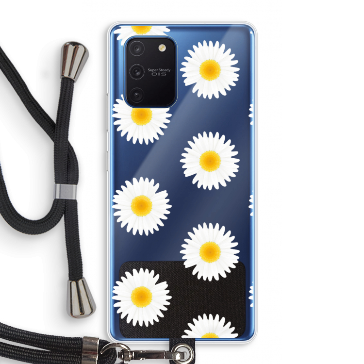 Margrietjes: Samsung Galaxy Note 10 Lite Transparant Hoesje met koord