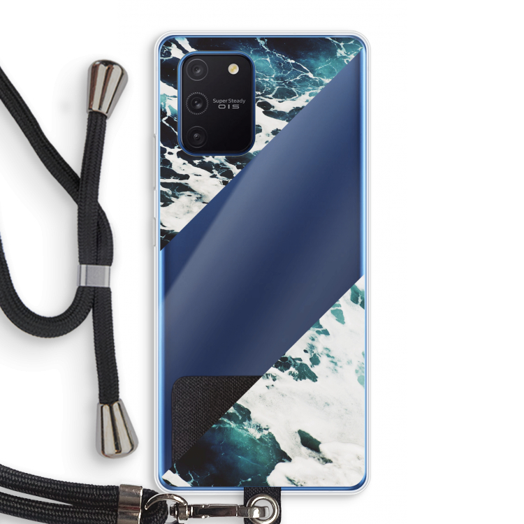 Golven: Samsung Galaxy Note 10 Lite Transparant Hoesje met koord