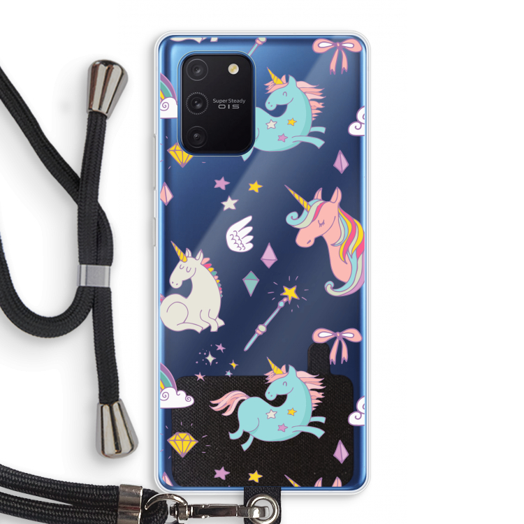 Fantasiewereld: Samsung Galaxy Note 10 Lite Transparant Hoesje met koord