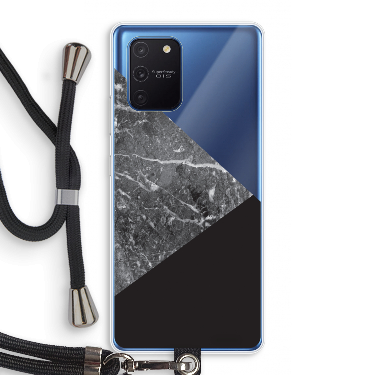 Combinatie marmer: Samsung Galaxy Note 10 Lite Transparant Hoesje met koord
