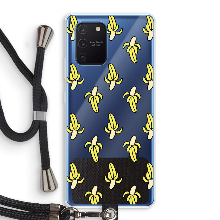 Bananas: Samsung Galaxy Note 10 Lite Transparant Hoesje met koord