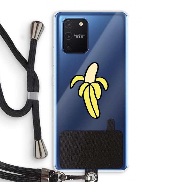Banana: Samsung Galaxy Note 10 Lite Transparant Hoesje met koord