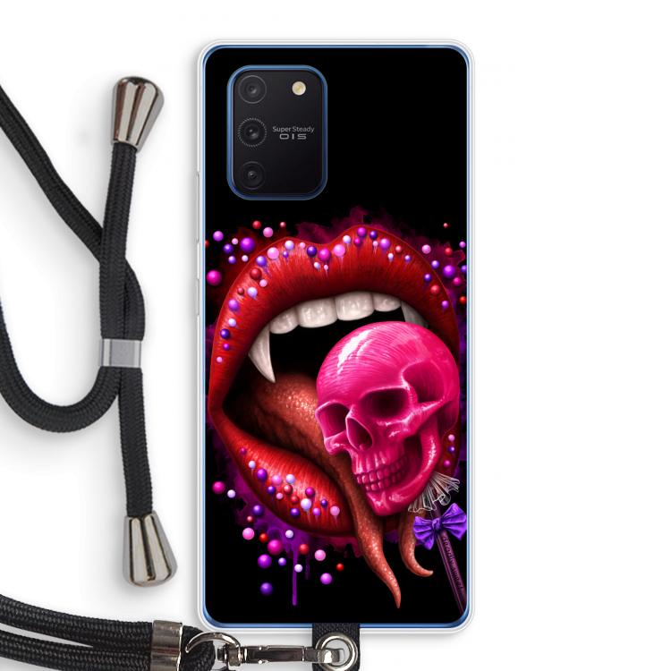 Dodelijk zoet: Samsung Galaxy Note 10 Lite Transparant Hoesje met koord