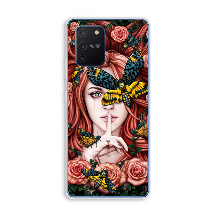 Lady Moth: Samsung Galaxy Note 10 Lite Transparant Hoesje