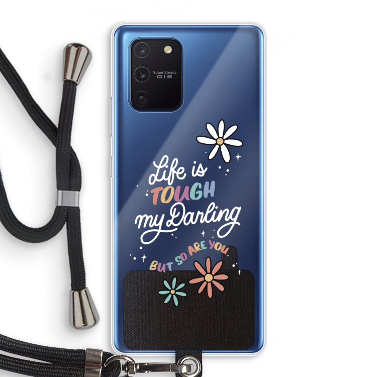 Tough Life: Samsung Galaxy Note 10 Lite Transparant Hoesje met koord