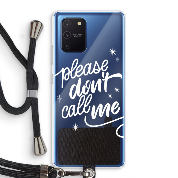 Don't call: Samsung Galaxy Note 10 Lite Transparant Hoesje met koord