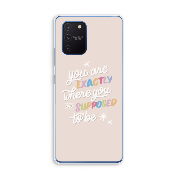 Right Place: Samsung Galaxy Note 10 Lite Transparant Hoesje