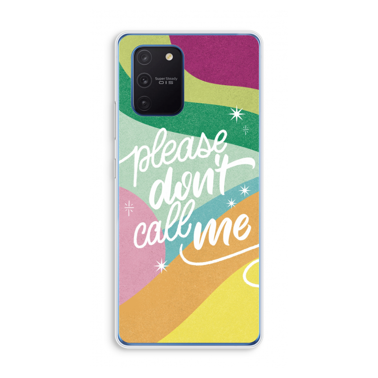 Don't call: Samsung Galaxy Note 10 Lite Transparant Hoesje