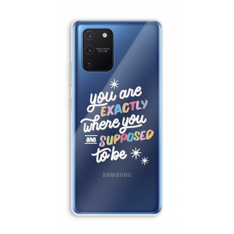 Right Place: Samsung Galaxy Note 10 Lite Transparant Hoesje