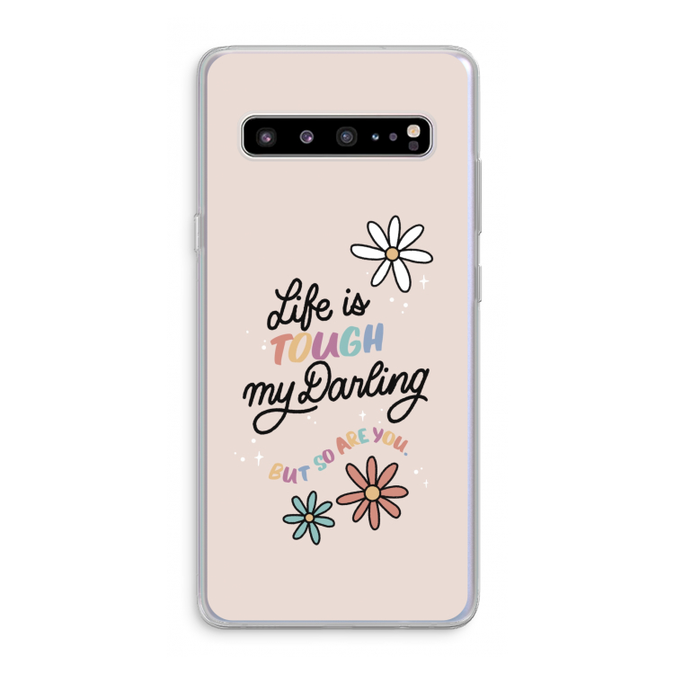Tough Life: Samsung Galaxy S10 5G Transparant Hoesje