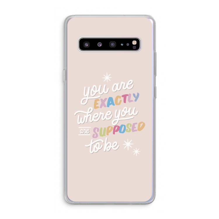 Right Place: Samsung Galaxy S10 5G Transparant Hoesje