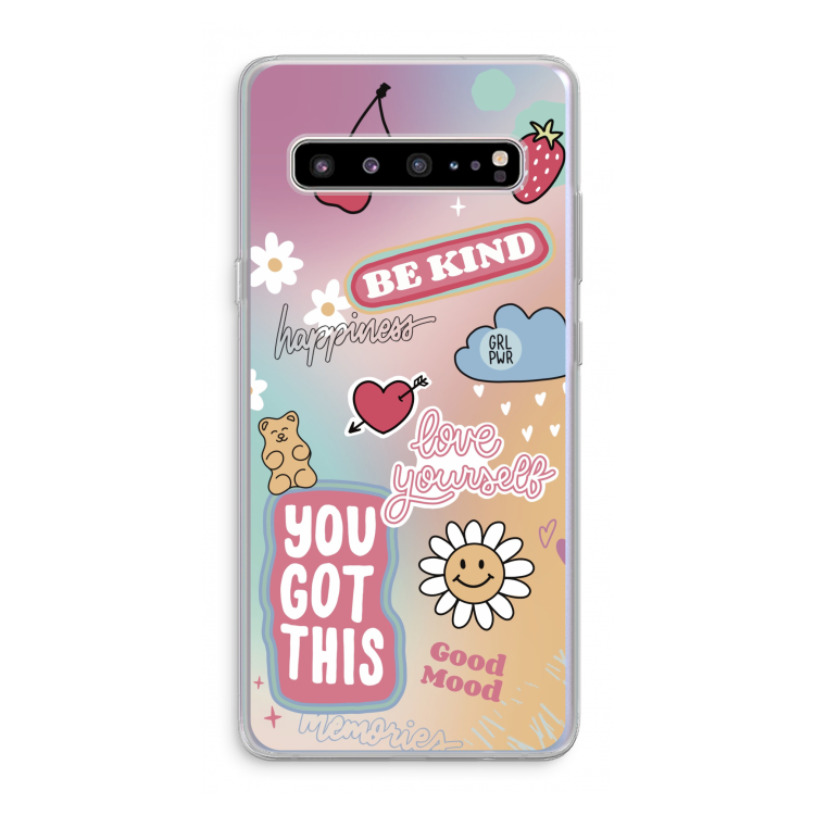 Positivity: Samsung Galaxy S10 5G Transparant Hoesje