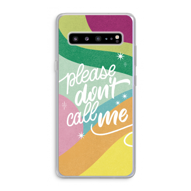 Don't call: Samsung Galaxy S10 5G Transparant Hoesje