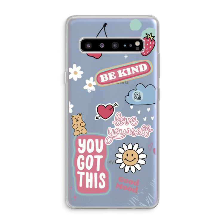 Positivity: Samsung Galaxy S10 5G Transparant Hoesje