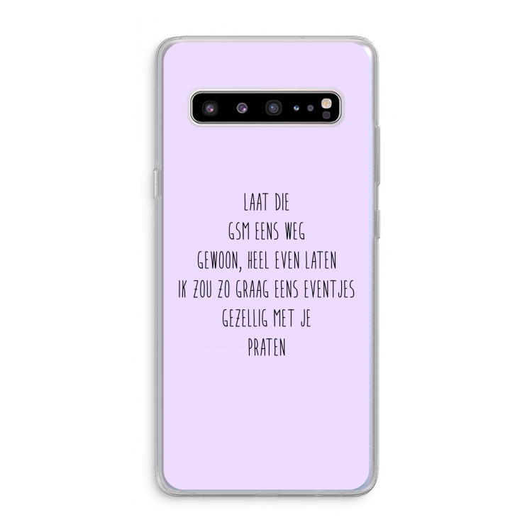 GSM: Samsung Galaxy S10 5G Transparant Hoesje