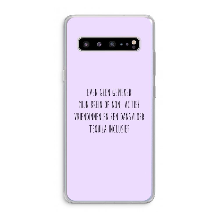 Tequila: Samsung Galaxy S10 5G Transparant Hoesje