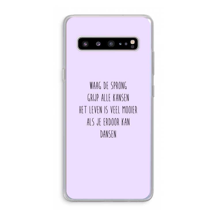 Sprong: Samsung Galaxy S10 5G Transparant Hoesje