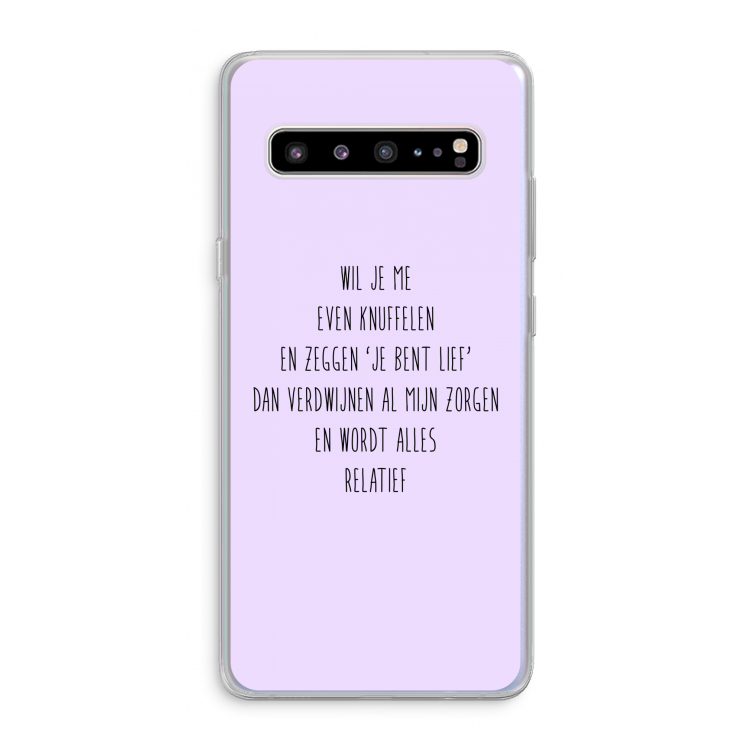 Relatief: Samsung Galaxy S10 5G Transparant Hoesje