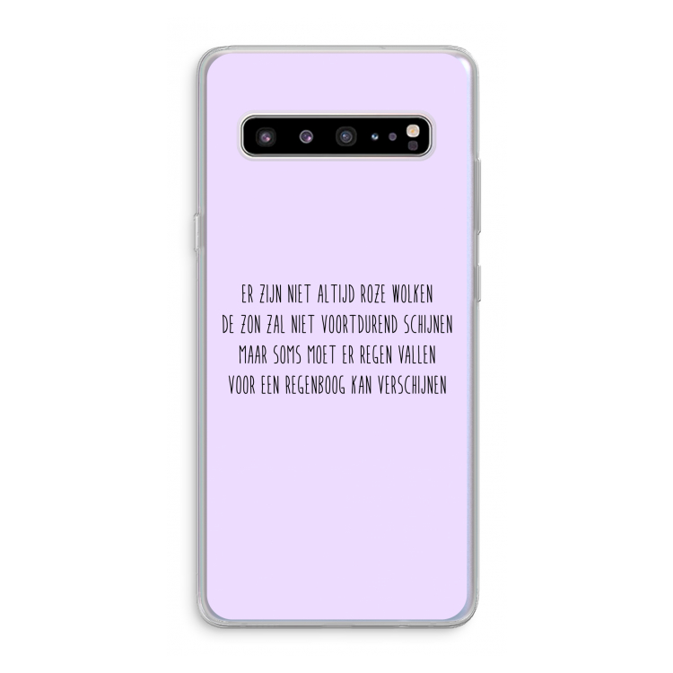 Regenboog: Samsung Galaxy S10 5G Transparant Hoesje