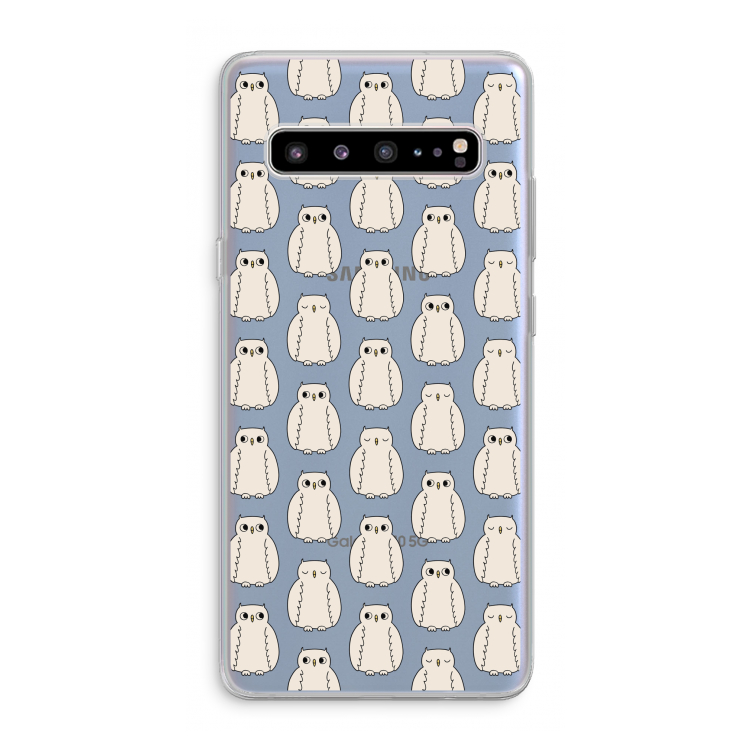 Uilen: Samsung Galaxy S10 5G Transparant Hoesje