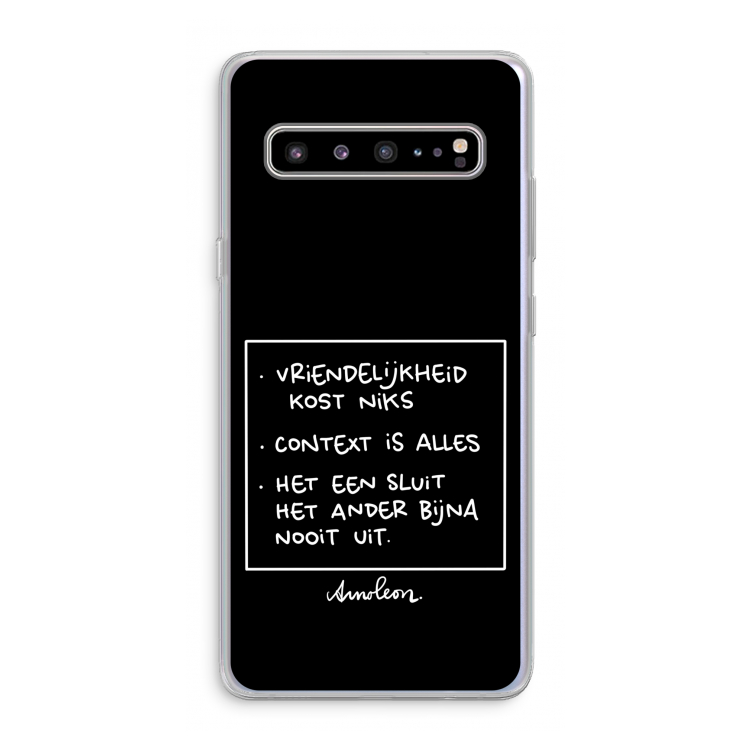 Mijn Motto's: Samsung Galaxy S10 5G Transparant Hoesje