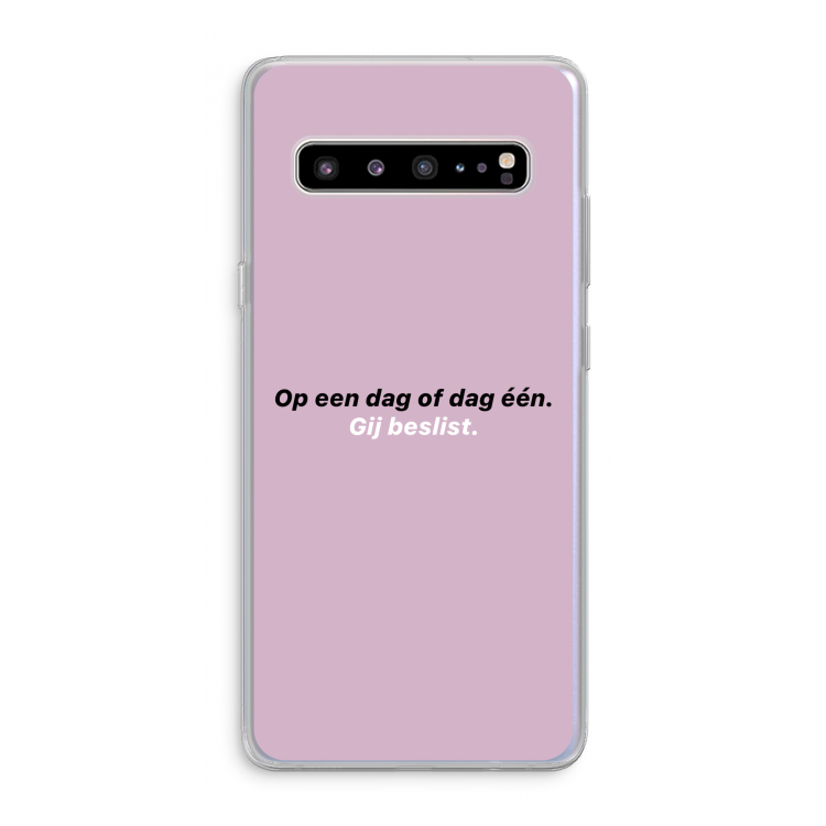 gij beslist: Samsung Galaxy S10 5G Transparant Hoesje