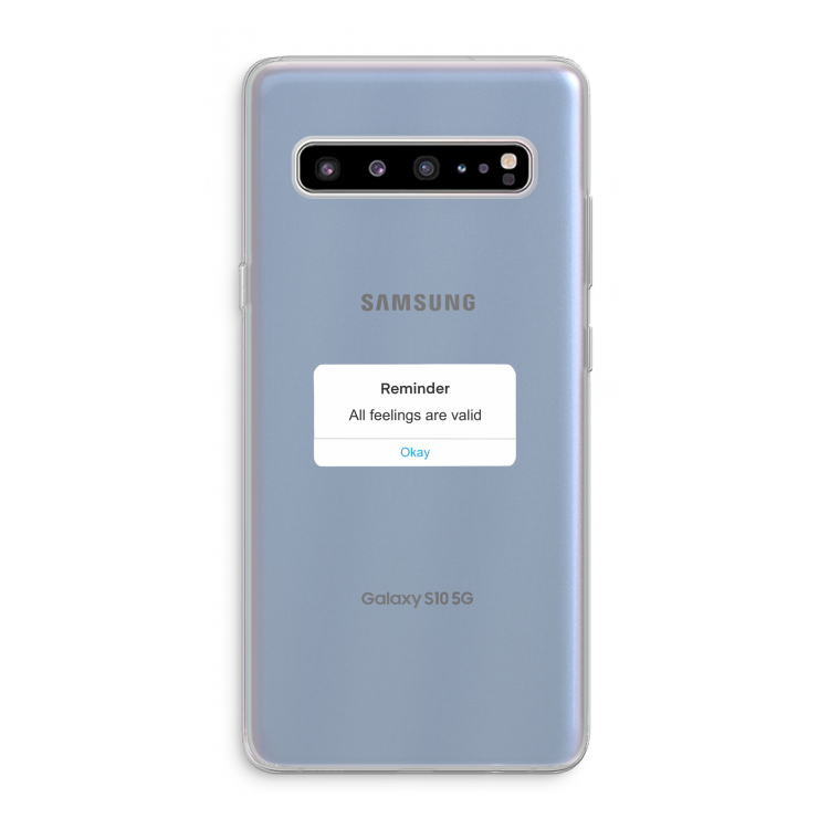 Reminder: Samsung Galaxy S10 5G Transparant Hoesje