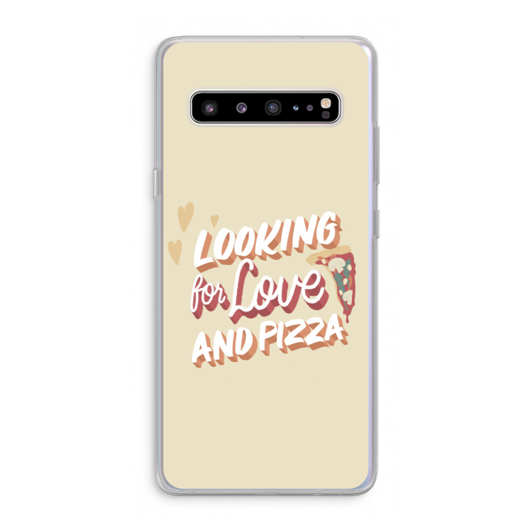 Pizza is the answer: Samsung Galaxy S10 5G Transparant Hoesje