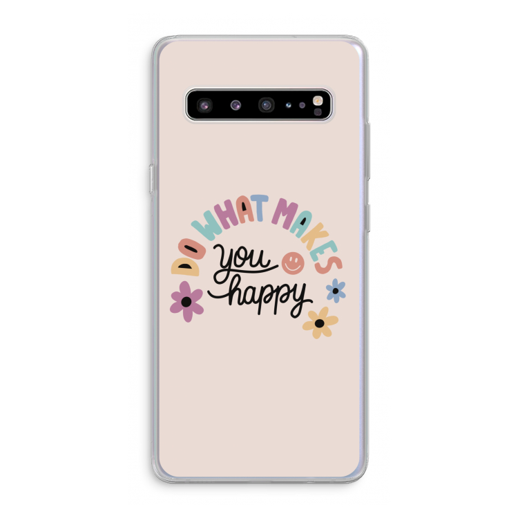 Happy days: Samsung Galaxy S10 5G Transparant Hoesje