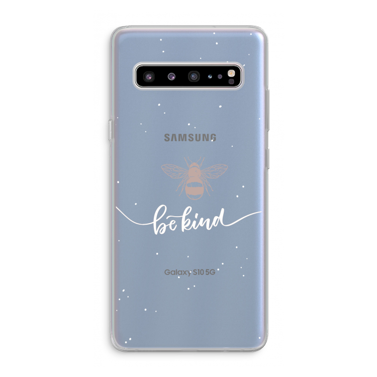Be(e) kind: Samsung Galaxy S10 5G Transparant Hoesje