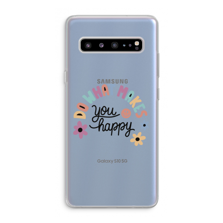 Happy days: Samsung Galaxy S10 5G Transparant Hoesje