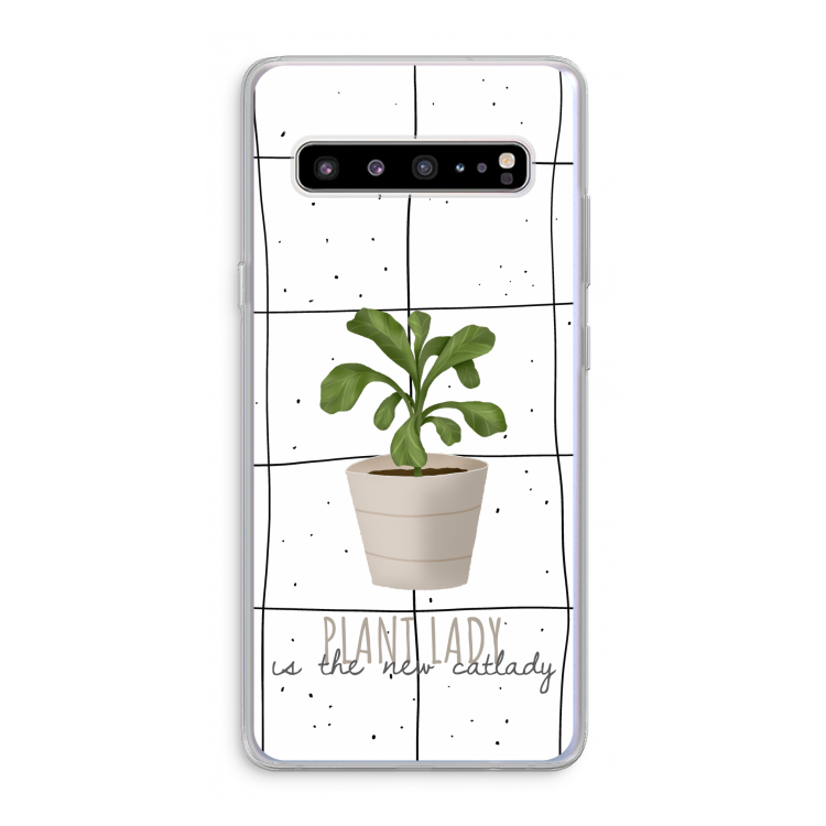 Kamerplant op vensterruit: Samsung Galaxy S10 5G Transparant Hoesje
