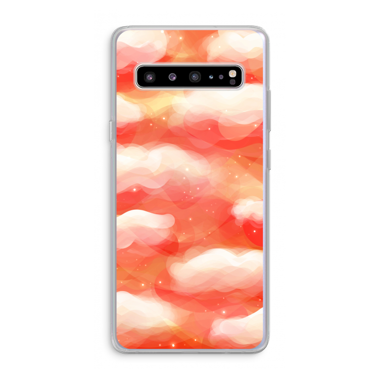 Lichte Wolken: Samsung Galaxy S10 5G Transparant Hoesje