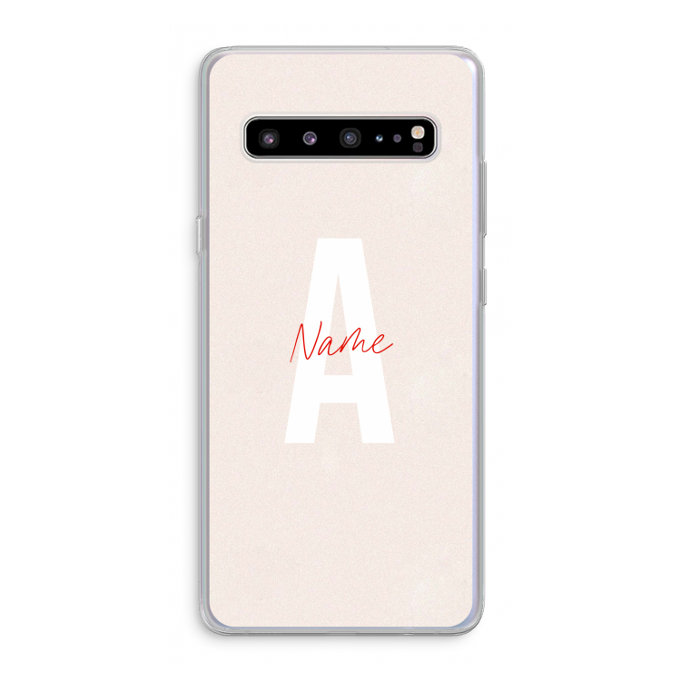 Strawberry Milkshake: Samsung Galaxy S10 5G Transparant Hoesje